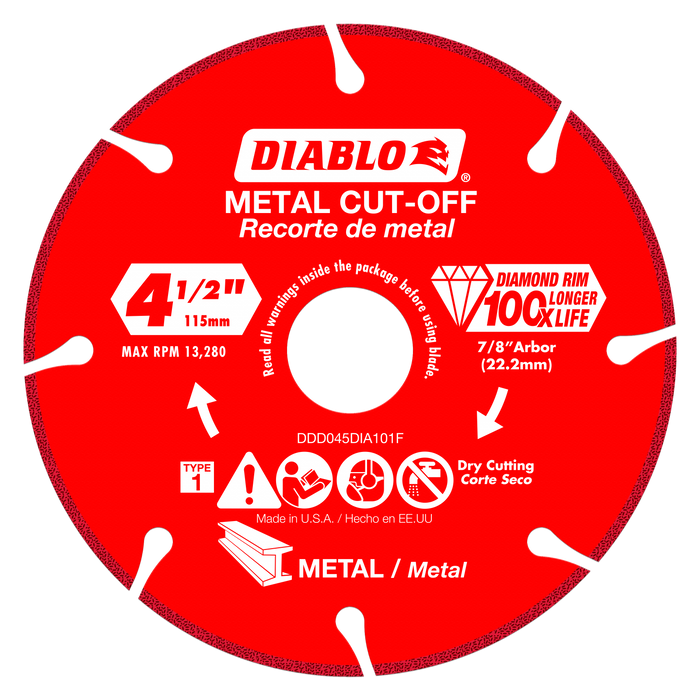 Diablo Diamond Metal Cut-Off Blade