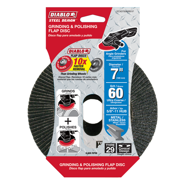 7 in. - 60 Grit with Hub