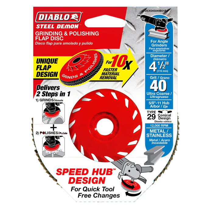 Diablo Steel Demon Corner-Edge Flap Disc