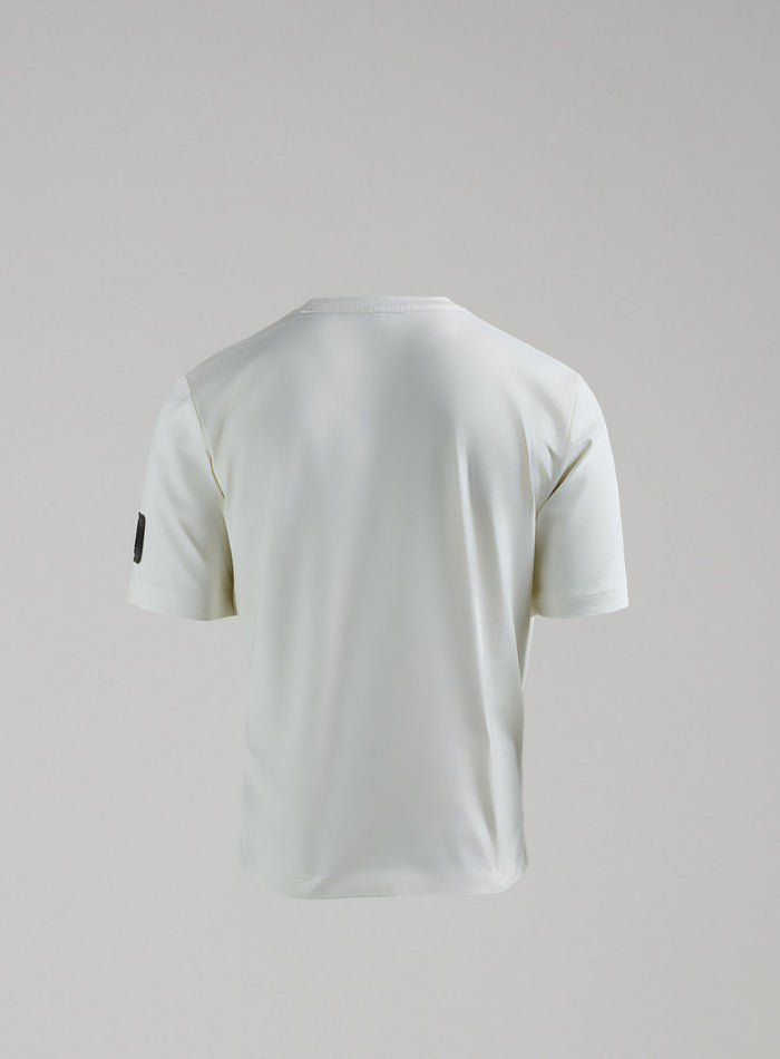 Hem Cut Out Image of Dissident Heavy T-Shirt In Optic White (GM)