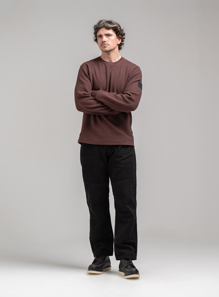 DISSIDENT WAFFLE LONG SLEEVE T-SHIRT