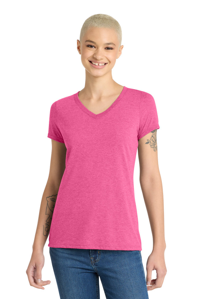 District® Women's Perfect Tri® V-Neck Tee. DM1350L