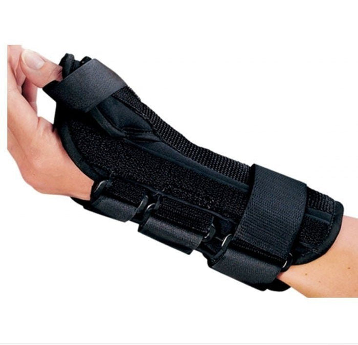 DJO ProCare ComfortFORM Wrist Brace with Abducted Thumb, Black - 79-87303-Single - LL Medico