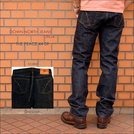 DOWN NORTH JEANS "DNJ4" THE PEACE 44-09 Low-rise Straight Model