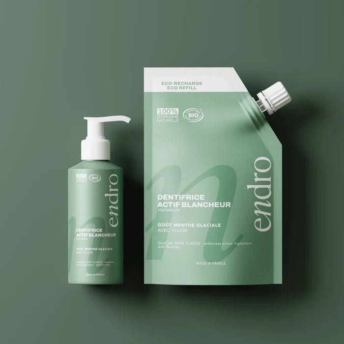 Duo Dentifrice Fluor Menthe + Recharge - Endro Cosmetiques