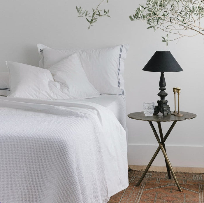 Organic Cotton Sheet Sets King Single / White