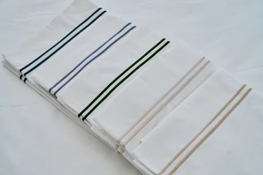 EcoLinen Organic Cotton Tailored Pillowcase - Embroidered