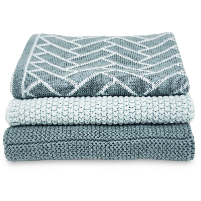 Sea Foam Herringbone