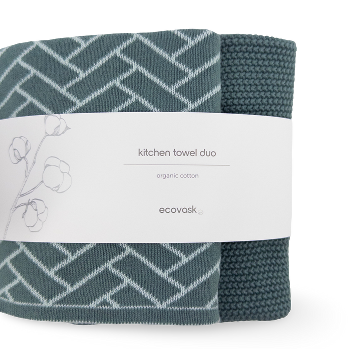 Sea Foam Herringbone