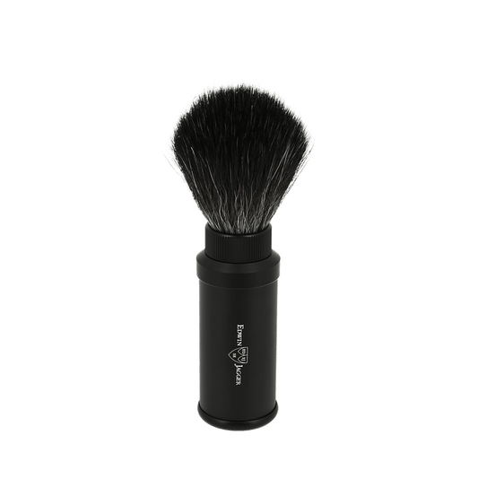 Edwin Jagger Black Synthethic Travel Shaving Brush