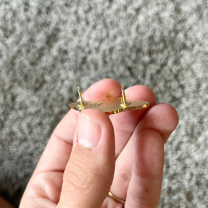 Emperor Moth Enamel Pin