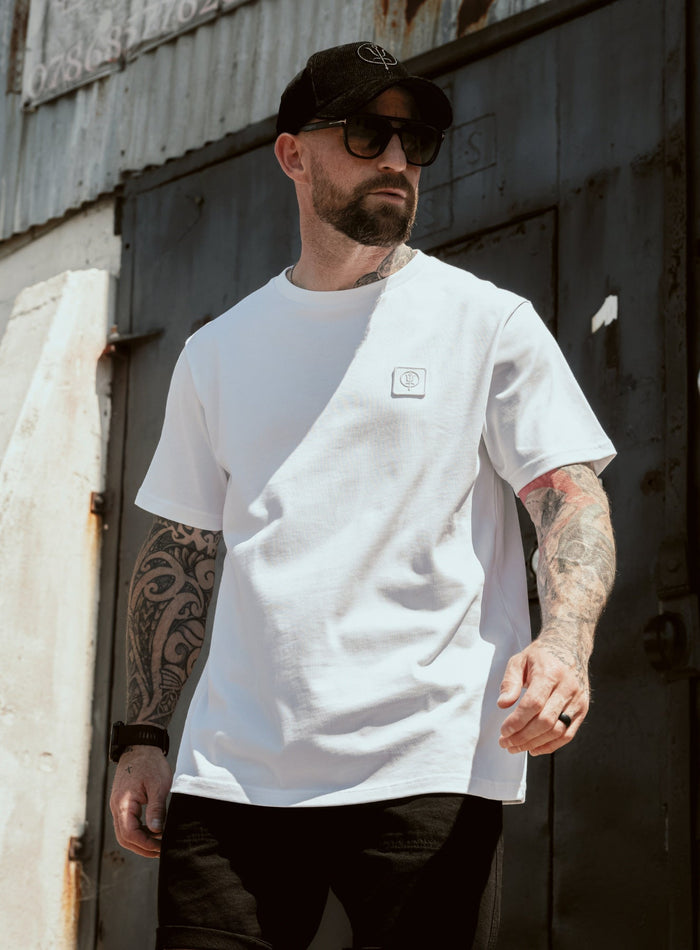 Creative Image Of Enigma Oversized Tee In White (ITF)