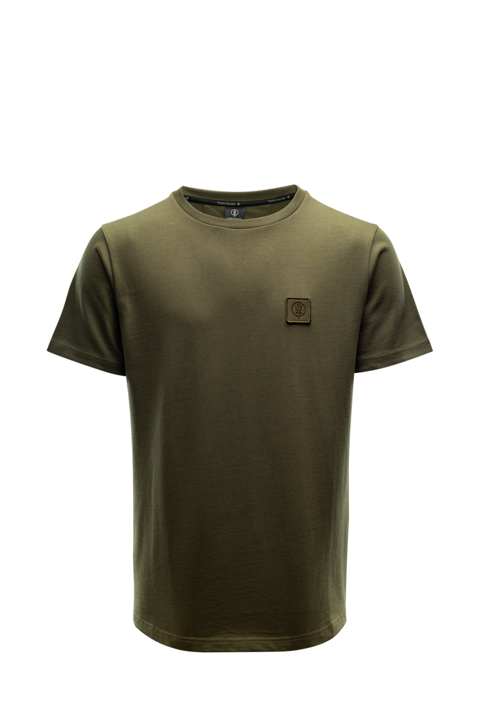 SM Cut of Out Enigma Oversized Tee In Khaki (GM)