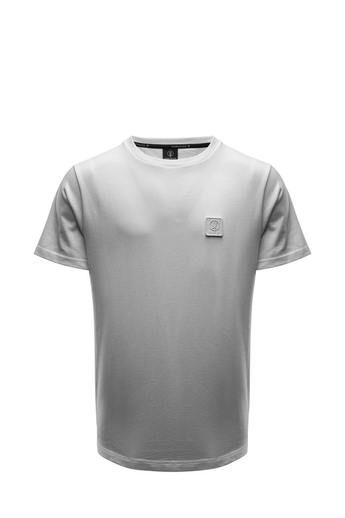 SM Cut of Out Enigma Oversized Tee In White (GM)