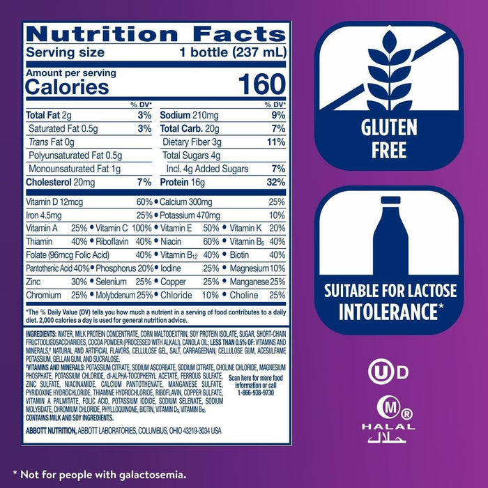 Ensure High Protein Nutrition Shake, Chocolate, 8 oz - 64134-Case - LL Medico