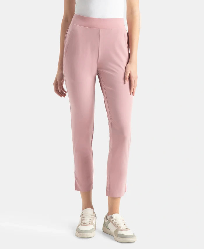 Environment Friendly Recycled Microfiber All Day Pants with StayFresh Treatment - Lilas