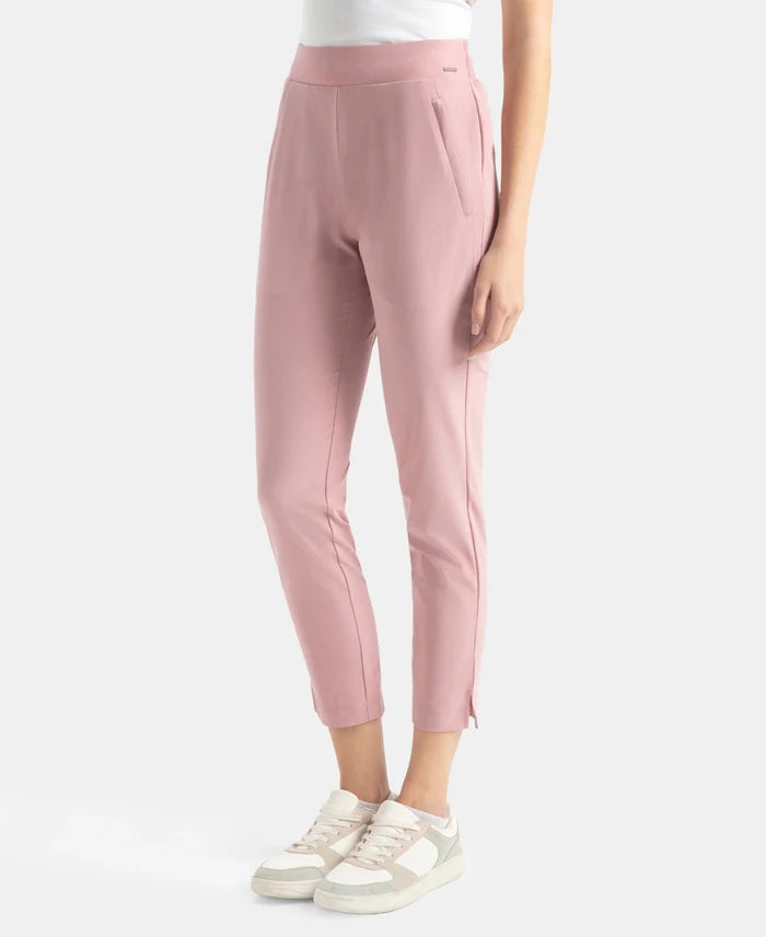 Environment Friendly Recycled Microfiber All Day Pants with StayFresh Treatment - Lilas