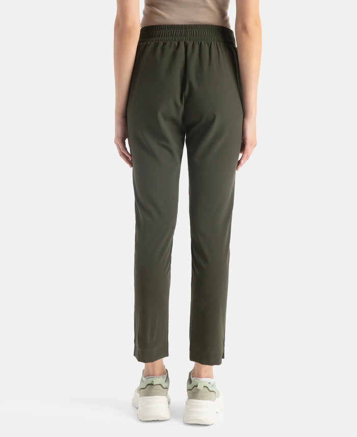Environment Friendly Recycled Microfiber All Day Pants with StayFresh Treatment - Olive