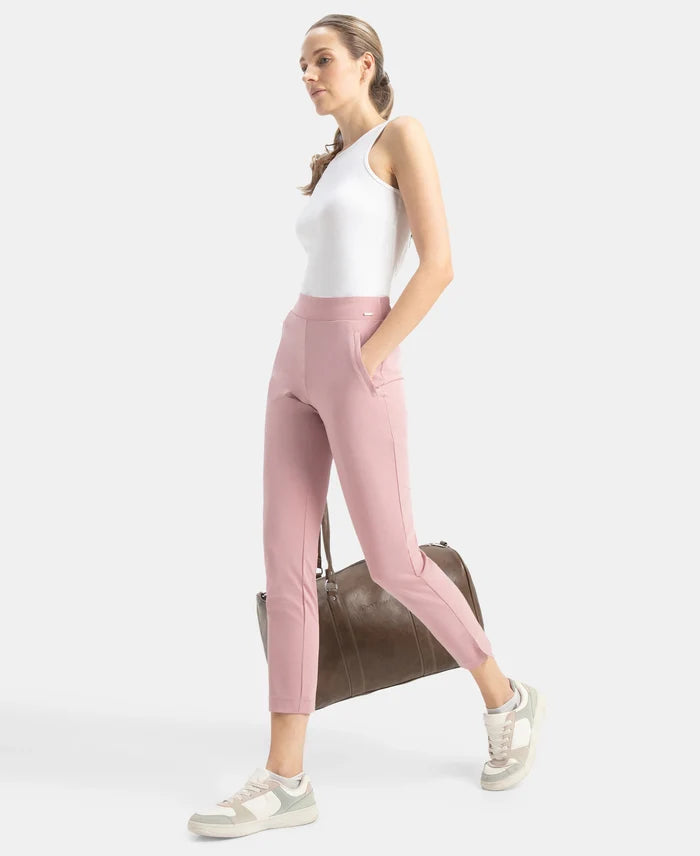 Environment Friendly Recycled Microfiber All Day Pants with StayFresh Treatment - Lilas