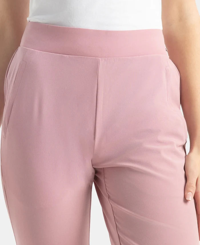Environment Friendly Recycled Microfiber All Day Pants with StayFresh Treatment - Lilas