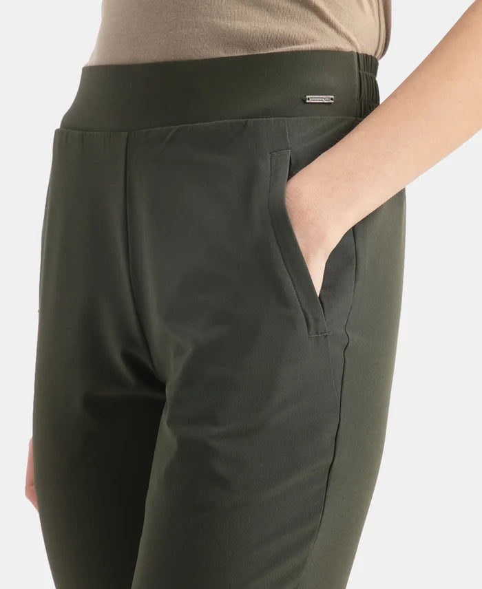 Environment Friendly Recycled Microfiber All Day Pants with StayFresh Treatment - Olive