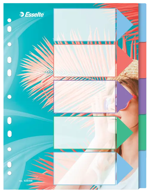 Esselte Breeze Colour PP A4 Index 5 Tab - Office R Us Lagos