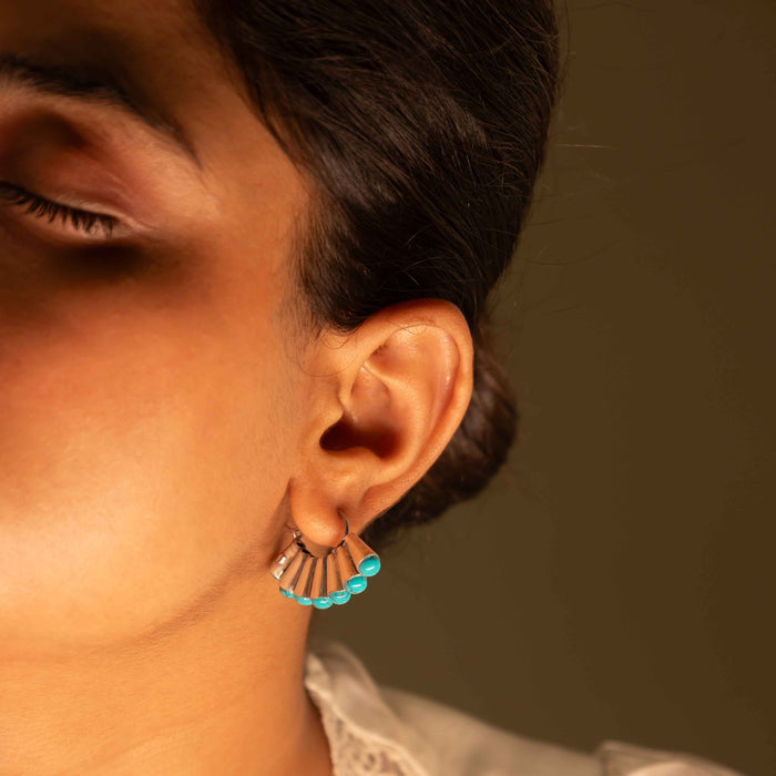 Essence Turquoise Classic Hoop Earring