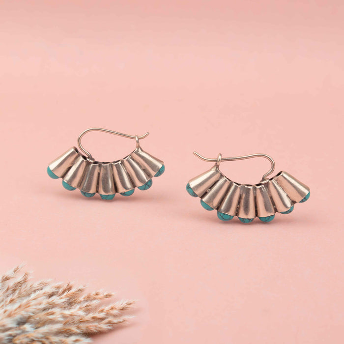 Essence Turquoise Classic Hoop Earring
