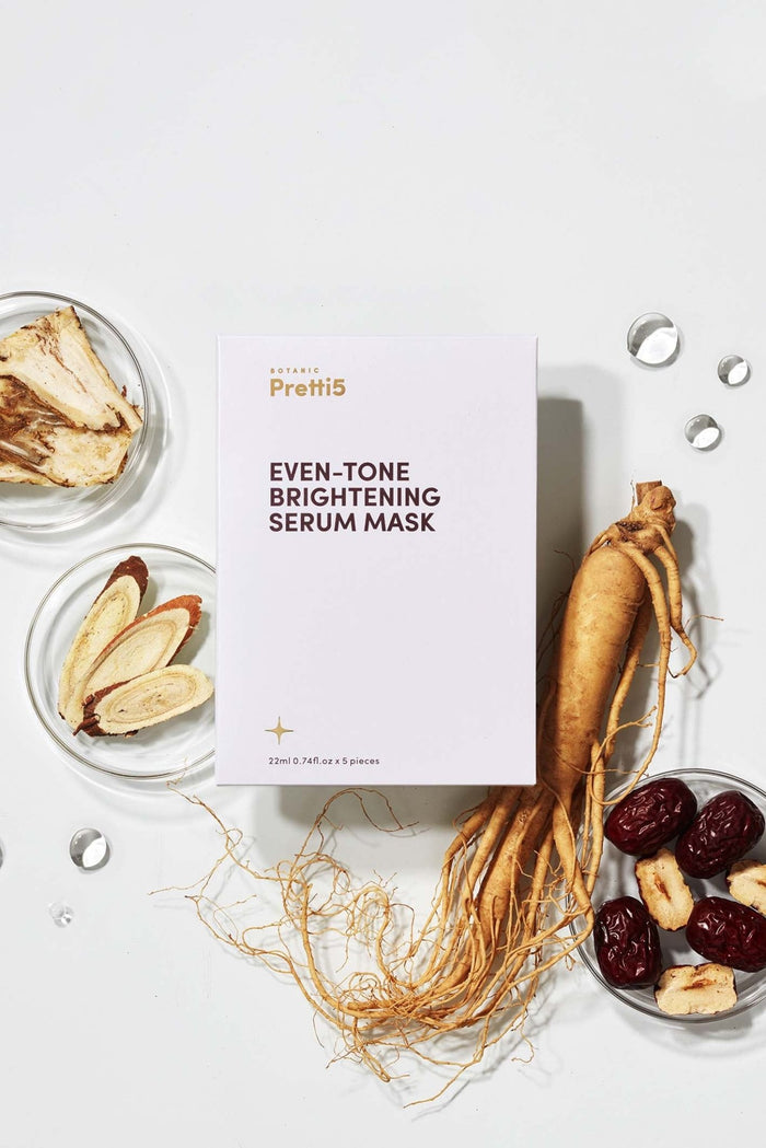 EVEN-TONE BRIGHTENING SERUM MASK - Pretti5 - TCM-Infused Clean Beauty For Natural Glow