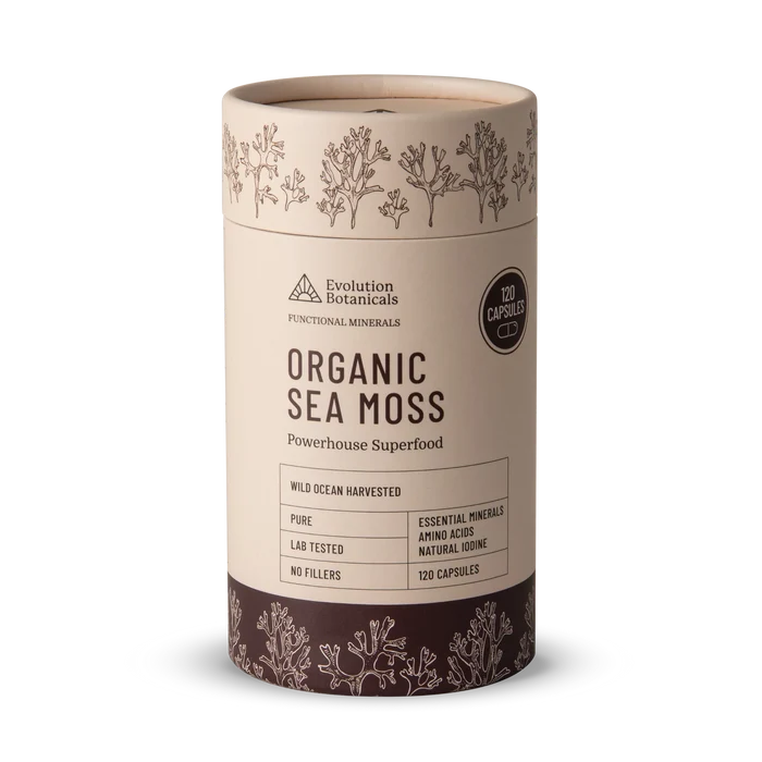 Evolution Botanicals Organic Sea Moss 120 Caps