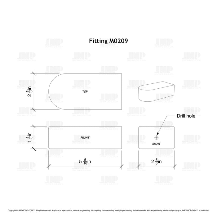 Fitting M0209 - Returned End