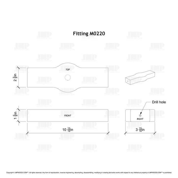 Fitting M0220 - Tandem Cap