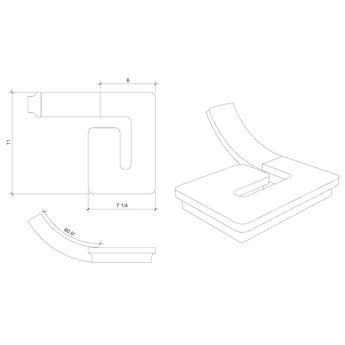 Fitting M8430 - Volute (Left Hand)