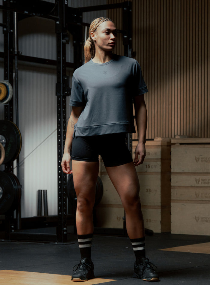 Creative Image Of Force Boxy Drirelease® T-Shirt In Storm Blue (ITF)