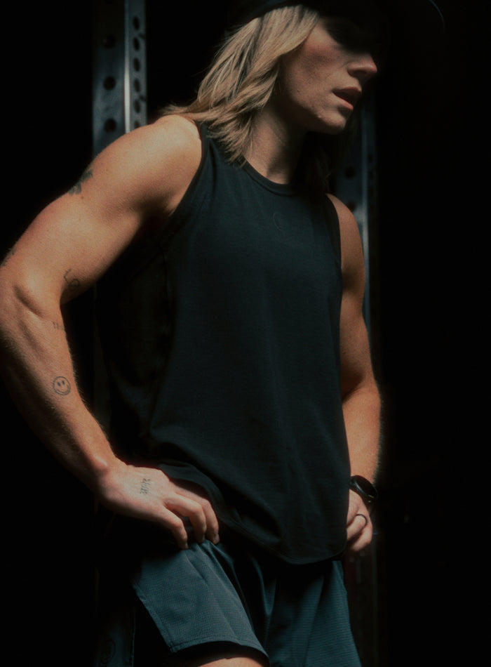 Creative Image Of Force Drirelease® Tank Vest In Obsidian Black (ITF)