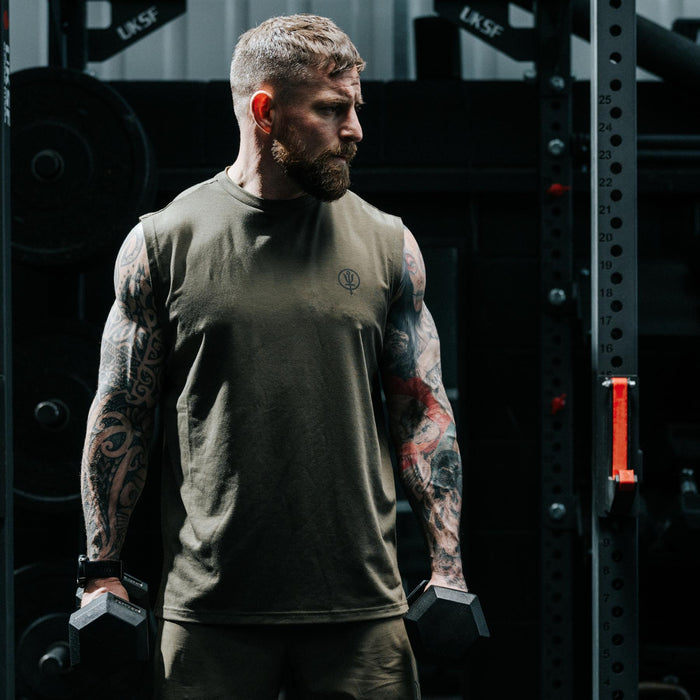 Creative Image Of Force Drirelease® Tank In Khaki (ITF)