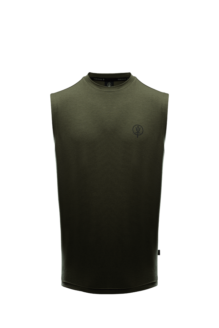 SM Cut of Out Force Drirelease® Tank In Khaki (GM)