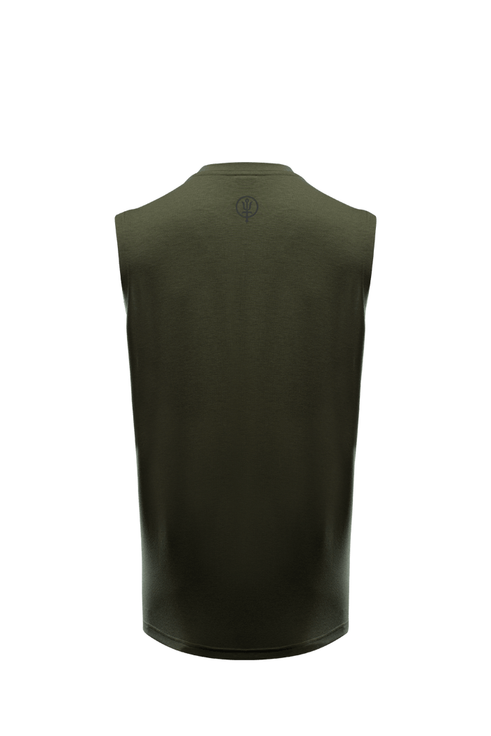 SM Cut of Out Force Drirelease® Tank In Khaki (GM)