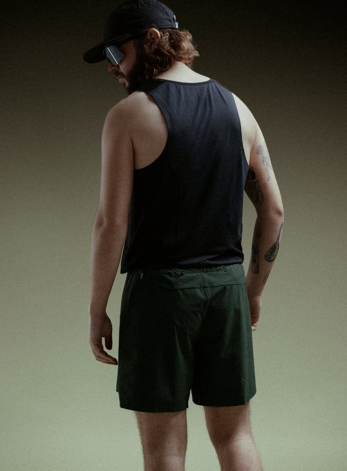 Creative Image Of Force Trail Running 7" Shorts In Forest Green (ITF)