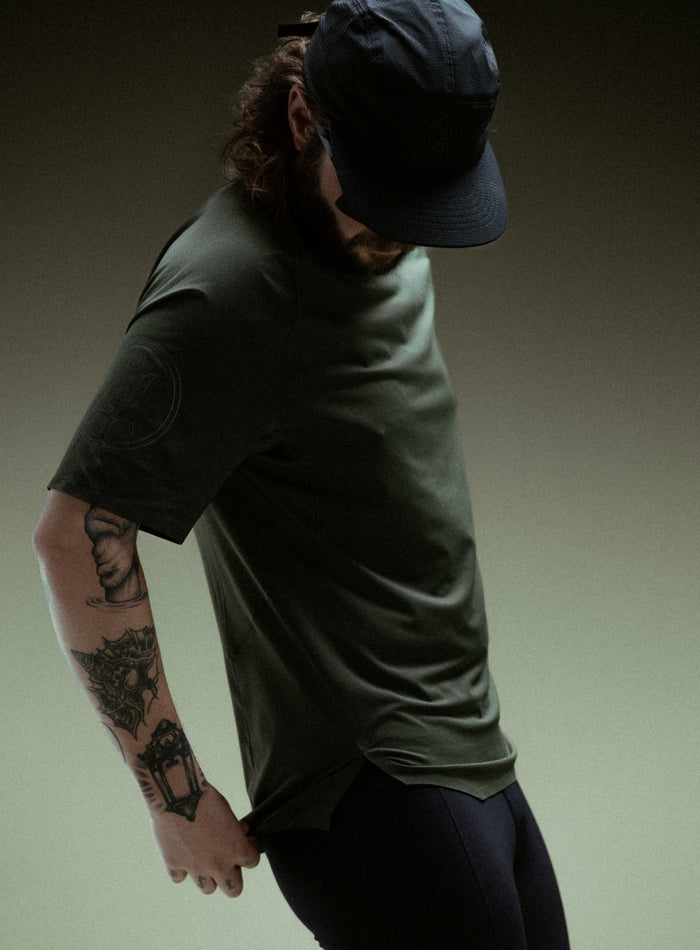 Creative Image Of Force Trail Running T-Shirt In Forest Green (ITF)