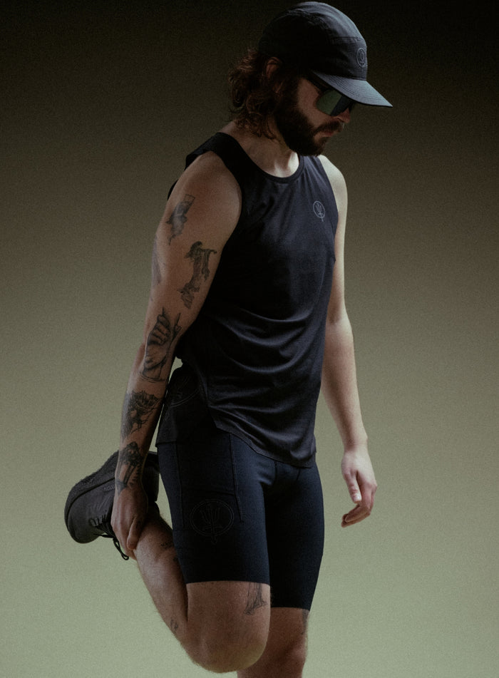 Creative Image Of Force Trail Running Tight Shorts In Obsidian Black (ITF)
