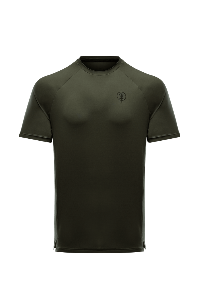 SM Cut of Out Force Velocity Motion T-Shirt In Khaki (GM)