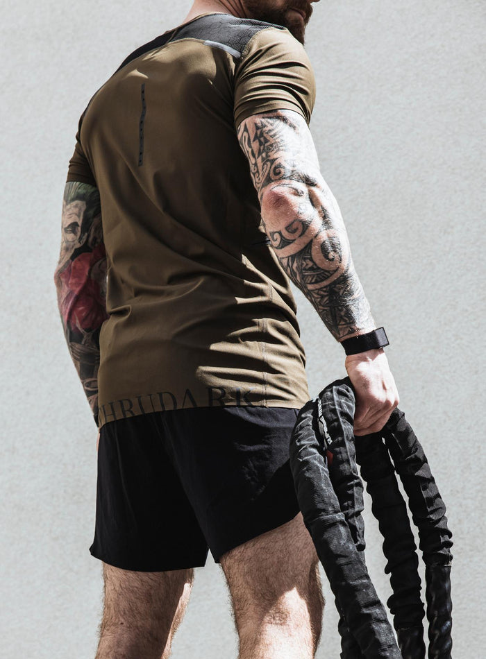Creative Image Of Force Velocity Technical T-Shirt In Khaki (ITF)