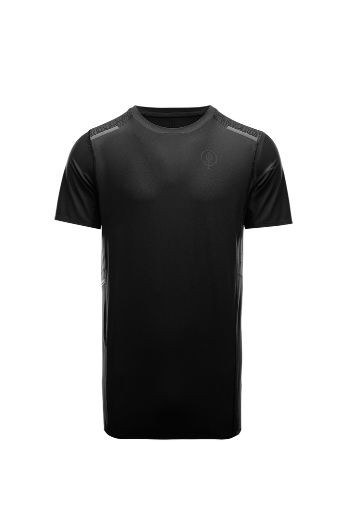 SM Cut of Out Force Velocity Technical T-Shirt In Obsidian Black (GM)