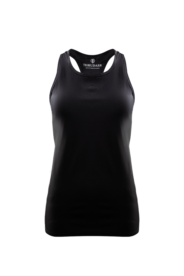 SM Cut of Out Force Velocity Vest Womens In Obsidian Black (GM)