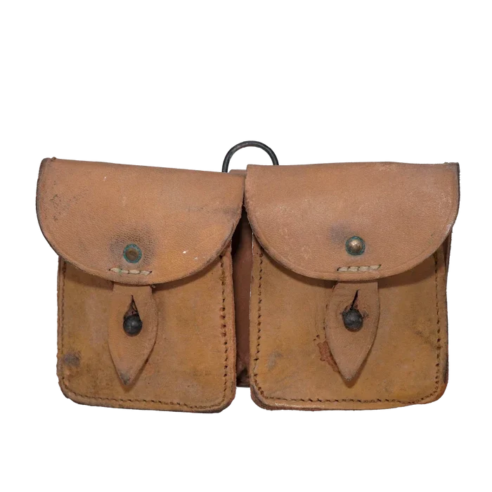French MAS 49/56 Leather Ammunition Pouch - French Army Surplus - Magazine Pouches