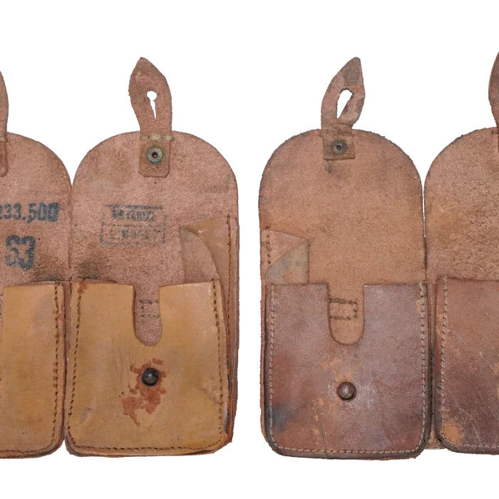 French MAS 49/56 Leather Ammunition Pouch - French Army Surplus - Magazine Pouches