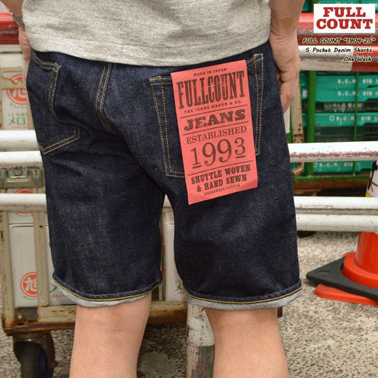 FULL COUNT "1904-25" 5POCKET DENIM SHORTS