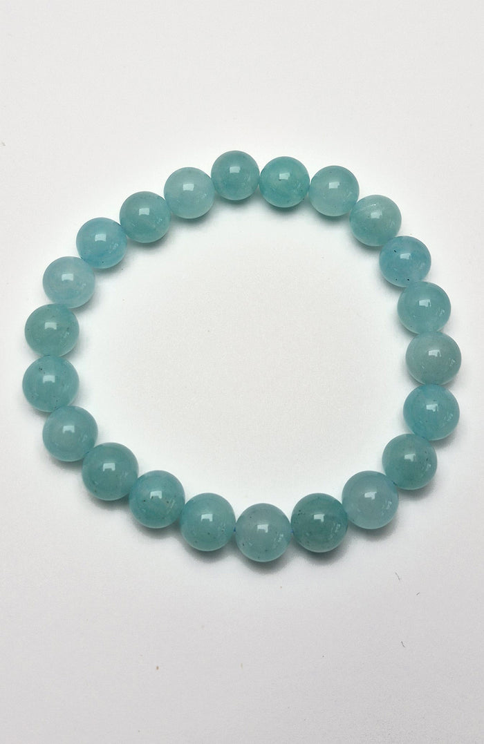 Gemstone Bead Bracelet - Amazonite 6mm