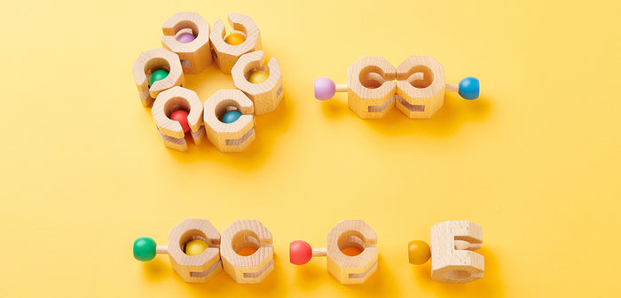 Geni Toys Wooden Connectable Chain Cobit - 18 Pieces
